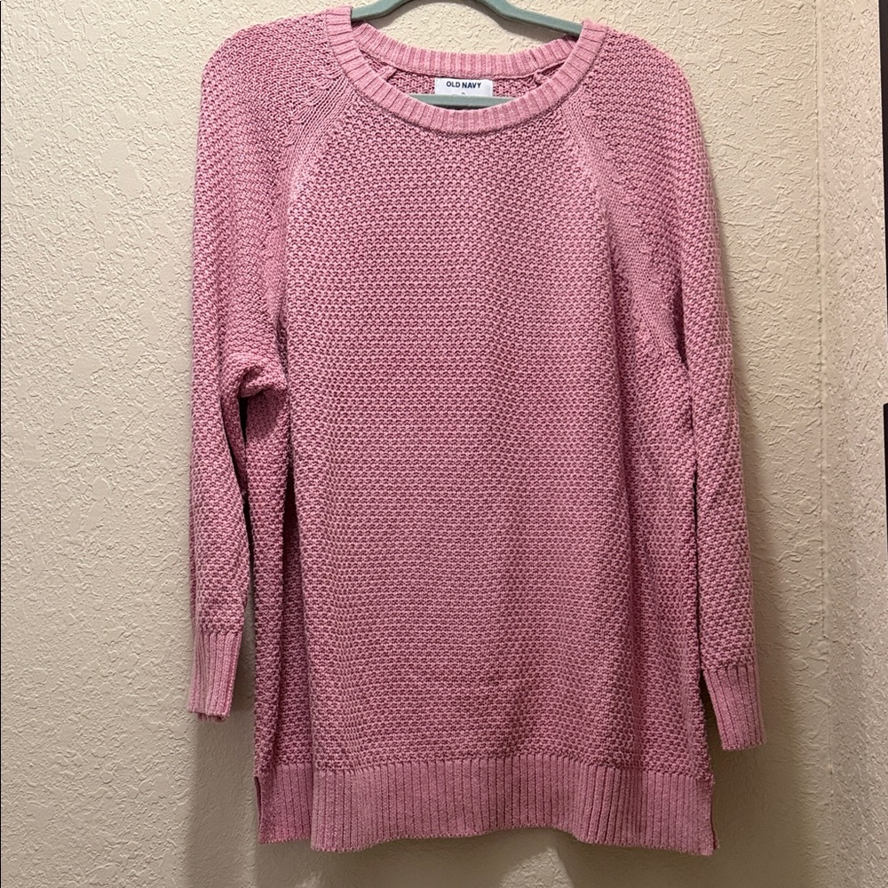 Old Navy Textured Pink Sweater, Size XL